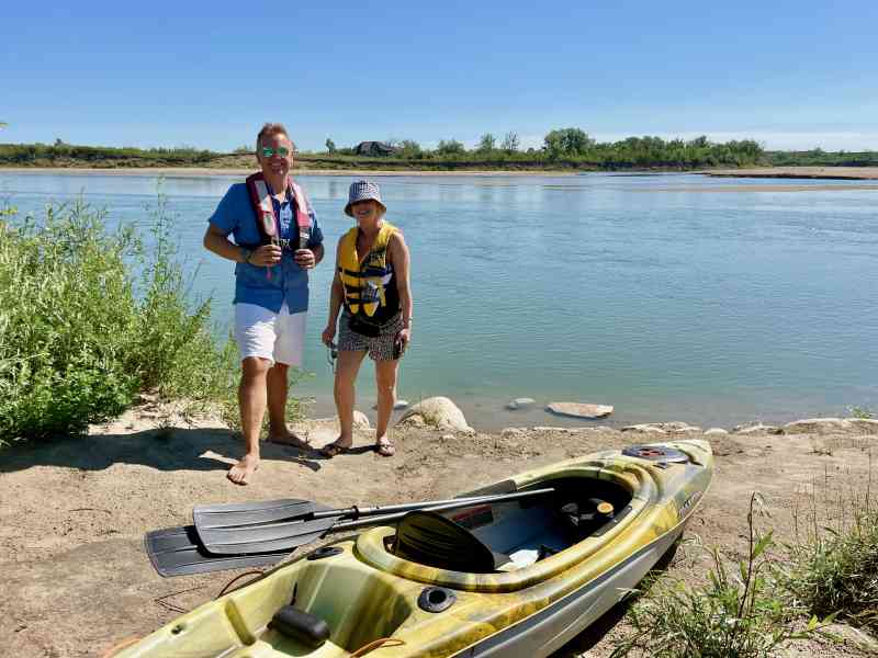 Floating Saskatoon River